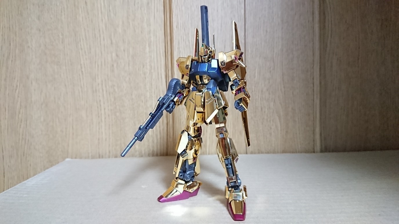 1/144 HGUC 百式 [ゴールドコーティング]: ちょっと作りすぎただけなんだからね！ガンプラ Mk-Ⅱ