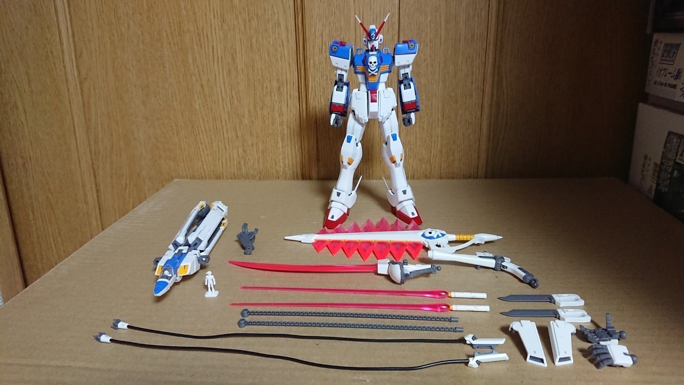1/100 MG クロスボーンガンダムX3 [Ver.Ka]: ちょっと作りすぎ