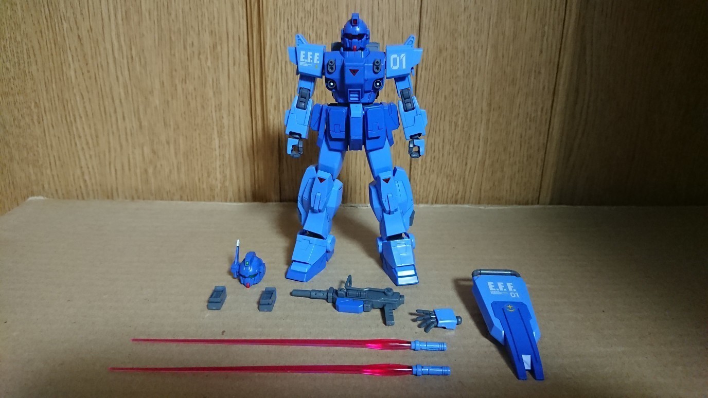 1/144 HGUC ブルーディスティニー1号機”EXAM”: ちょっと作り