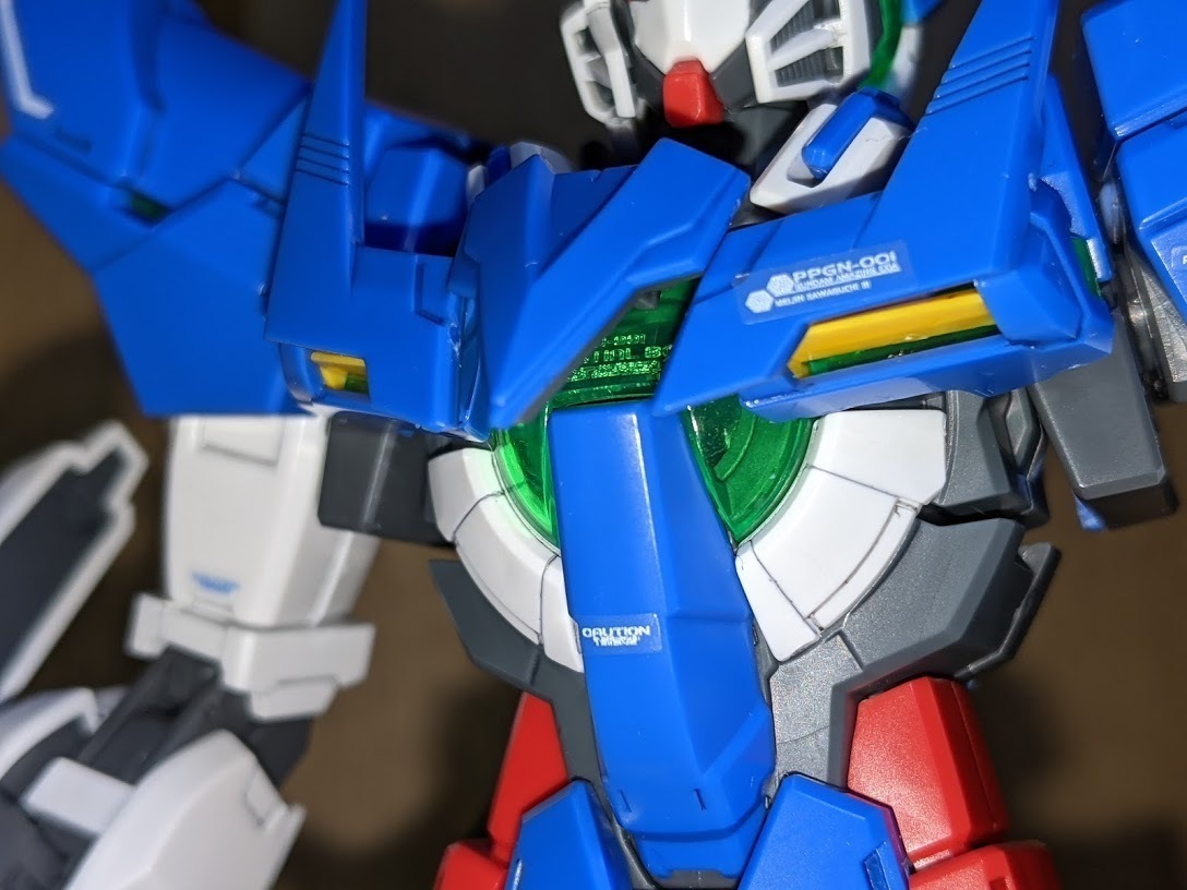 1/100 MG ガンダムアメイジングエクシア: ちょっと作りすぎた
