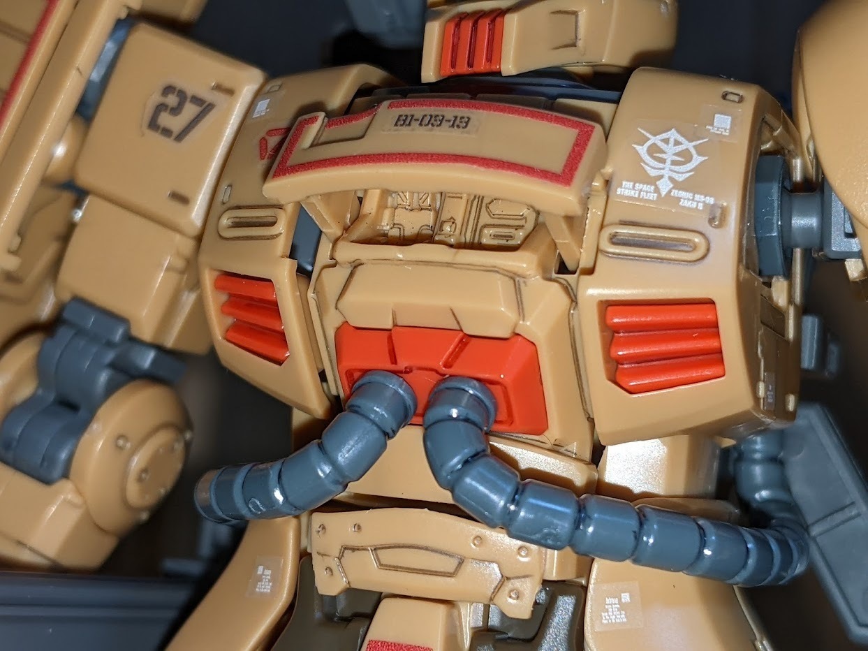 1/144 HG GTO ザク・キャノン テストタイプ: ちょっと作りすぎた