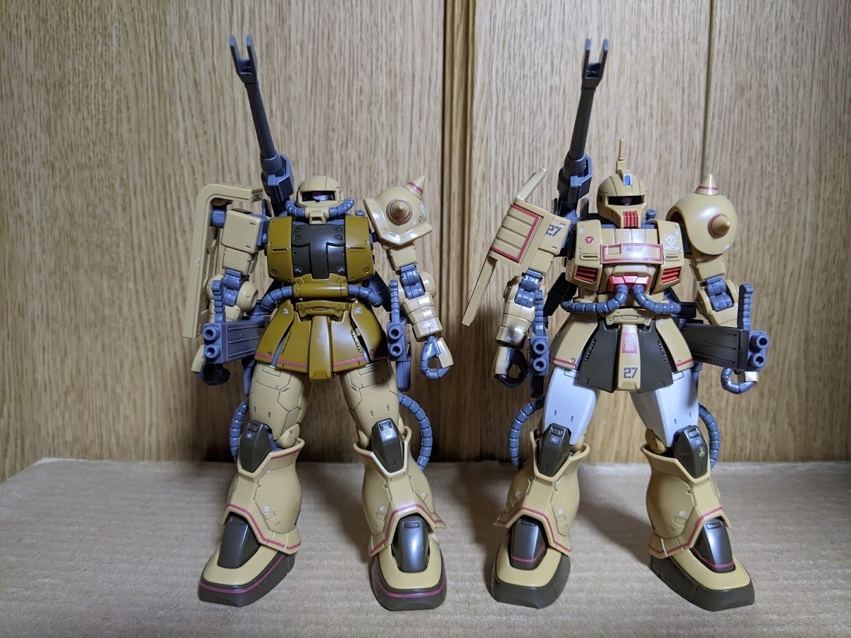 1/144 HG GTO ザク・キャノン テストタイプ: ちょっと作りすぎた
