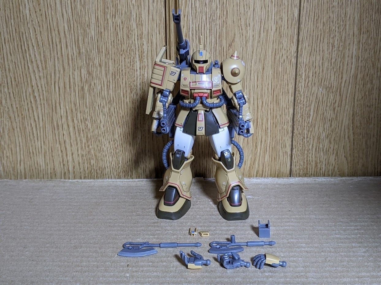 1/144 HG GTO ザク・キャノン テストタイプ: ちょっと作りすぎた