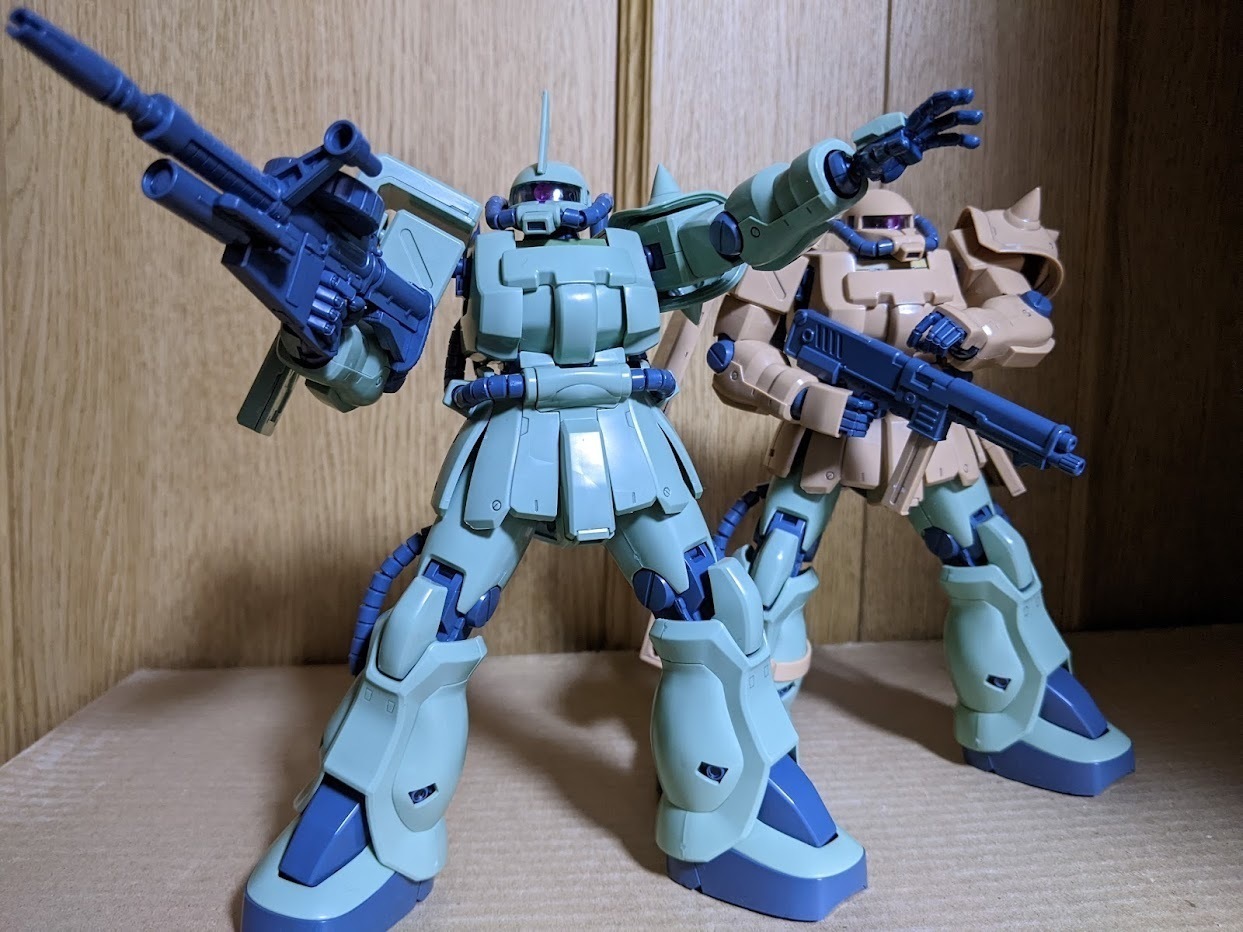 1/100 MG ザクⅡF2型（キンバライト基地仕様）: ちょっと作りすぎただけなんだからね！ガンプラ Mk-Ⅱ