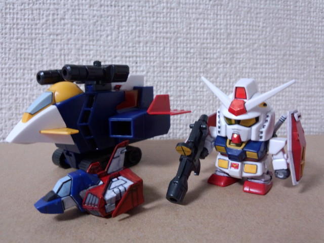 SDGG RX-78-2ガンダム（Gアーマー仕様）: ちょっと作りすぎた