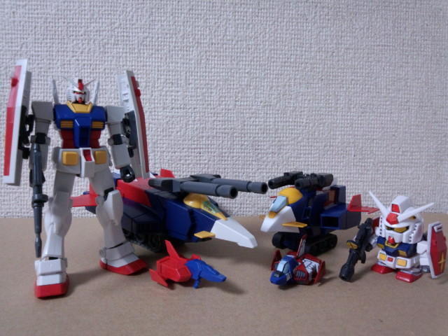 SDGG RX-78-2ガンダム（Gアーマー仕様）: ちょっと作りすぎた