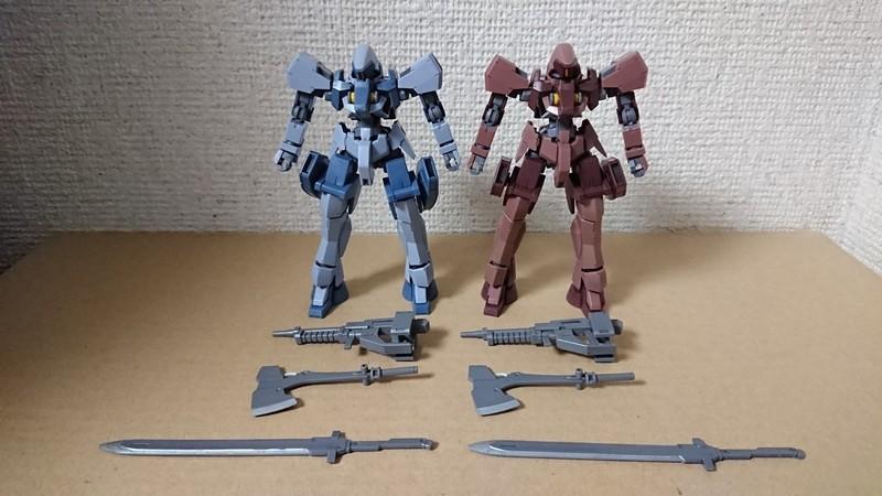 1/144 HG IBO グレイズ（地上戦仕様）ツインセット: ちょっと作りすぎ