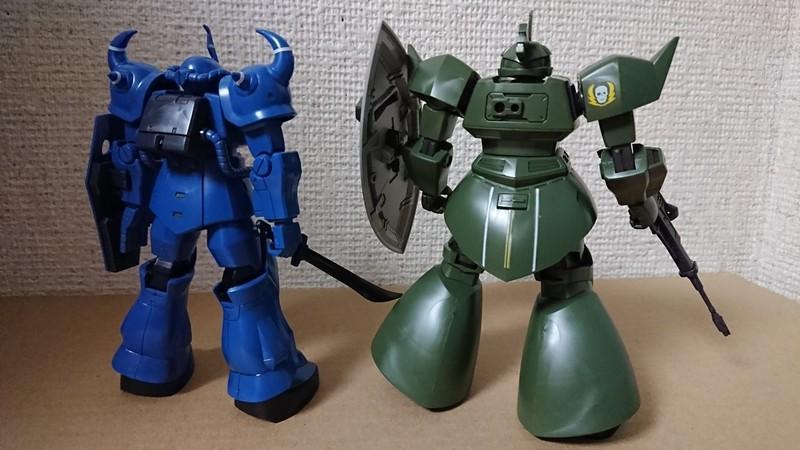 1/144 HGUC グフ＆ゲルググ（ヴィッシュ・ドナヒュー専用機