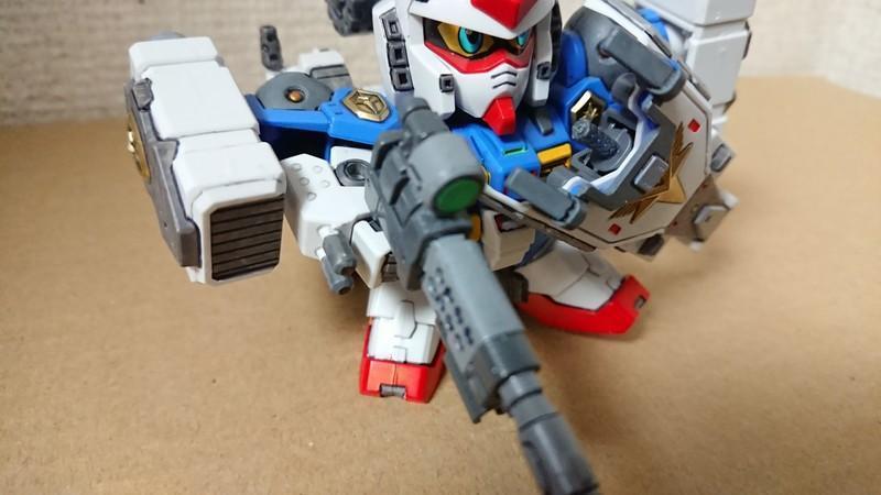 BB戦士 ヘビーウエポン・キャプテンガンダム: ちょっと作りすぎ