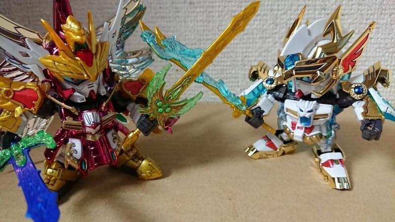 SD三国伝 真 紅蓮装 曹操ガンダム VS 猛虎装 孫権ガンダム 赤壁の戦い