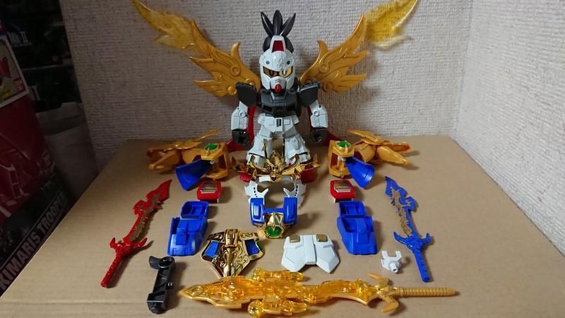 SD三国伝 真 豪華 翔烈帝 龍装 劉備ガンダム: ちょっと作りすぎ