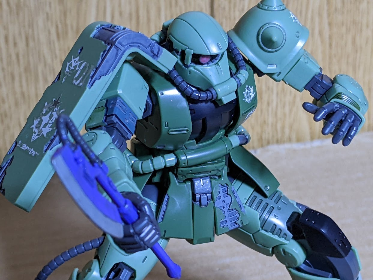 1/144 HG ドアン専用ザク: ちょっと作りすぎただけなんだからね 