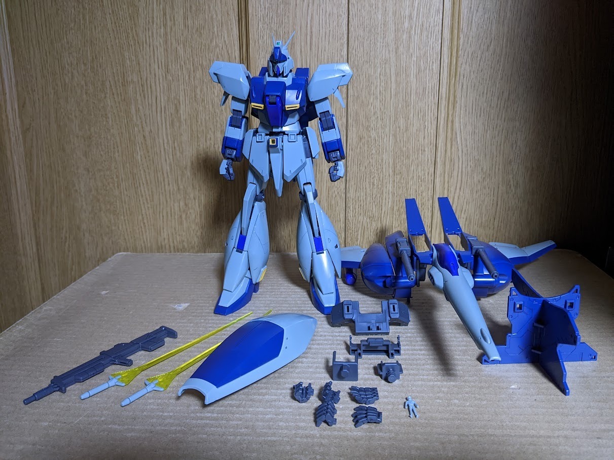 1/100 MG リ・ガズィ（ユニコーンVer.）: ちょっと作りすぎた