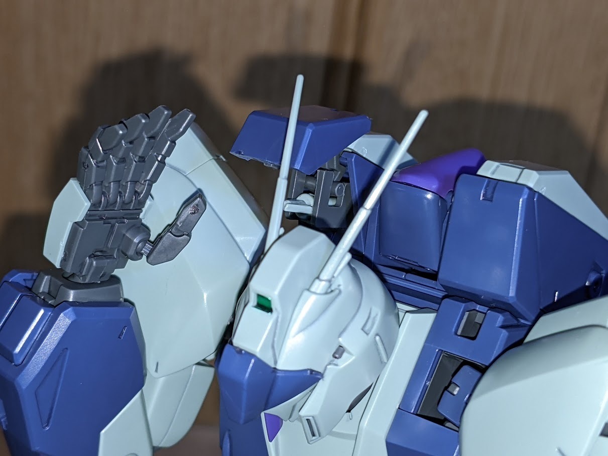 1/100 MG リ・ガズィ（ユニコーンVer.）: ちょっと作りすぎた
