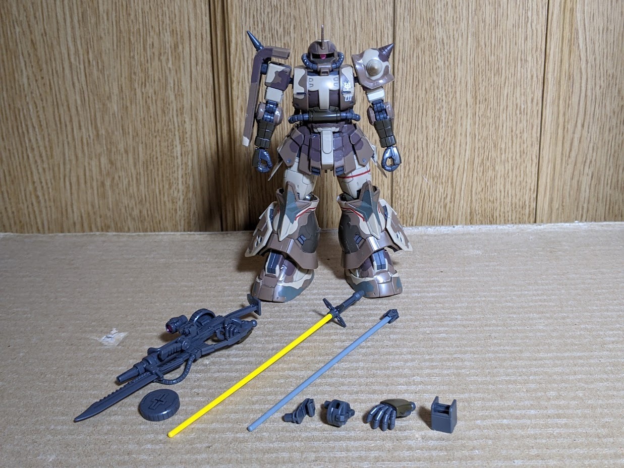 1/144 HG 高機動型ザク 地上用（エグバ機）: ちょっと作りすぎた