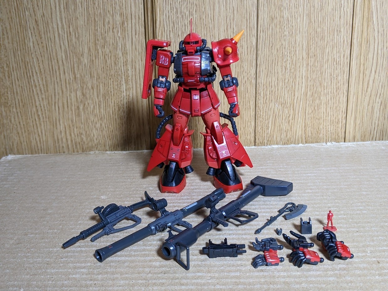 1/144 RG ジョニー・ライデン専用ザクⅡ: ちょっと作りすぎた
